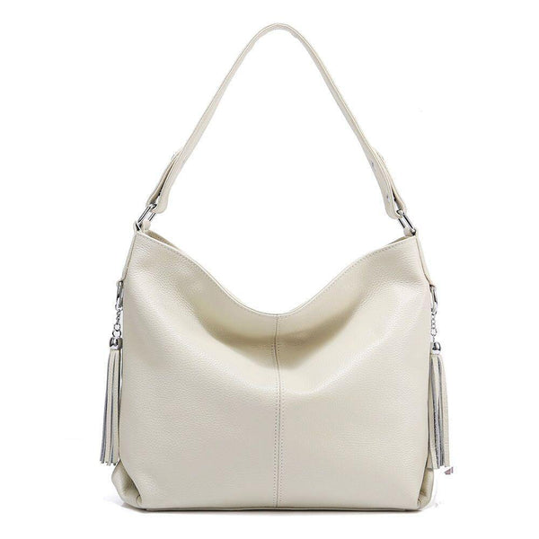 New Fashion Genuine Leather Tassel Women's hobo Bag for sale now