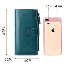 Load image into Gallery viewer, Genuine Leather Women Wallets Luxury Card Holder Clutch Casual Long Purse y33 - www.eufashionbags.com