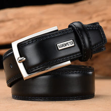 Load image into Gallery viewer, Genuine Leather Belt Fashion Real Leather Belts For Men With Single Prong Buckle Dress Cowskin Belt