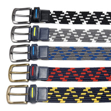 Load image into Gallery viewer, Elastic Waist Belt Men With Stretch Casual Golf Belt Waistband Braided Style Woven Leather Belt