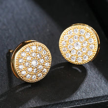 Load image into Gallery viewer, Hot Round Earrings Micro-encrusted Zirconia Earings For Men and Women