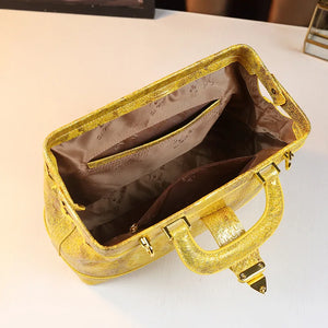 Luxury Serpentine Fashion Bag Yellow Handbag Crossbody Bags for Women Sac A Mains Femme Hot Selling