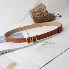 Load image into Gallery viewer, Fashion Pu Leather Belt For Women Designer Metal Buckle Waist Strap - www.eufashionbags.com