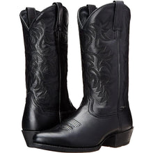 Load image into Gallery viewer, Men Women Mid-calf Boots Handmade Retro Western Cowboy Boots Leisure Casual Loafers - www.eufashionbags.com