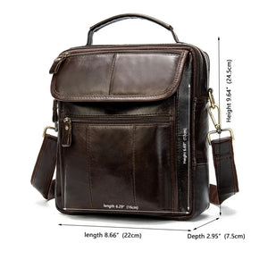 Genuine Leather Men's Shoulder Bags Crossbody Bags Pouch