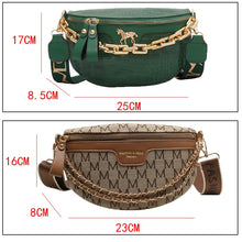 Load image into Gallery viewer, Thick Chain Women&#39;s Waist Bag Fanny Pack Fashion Shoulder Crossbody Chest Bags