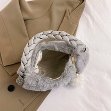 Load image into Gallery viewer, Autumn&amp;Winter Plush Handbag Fluffy Women Tote Hobo Bag Faux Fur Purse q58