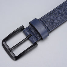 Load image into Gallery viewer, Men Classic Pu Leather Emboss Belts Black Pin Buckle Designer Men Waist Belt for Jeans