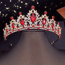 Load image into Gallery viewer, Princess Crown and Jewelry Sets Small Tiaras Headdress Prom Birthday Girls Wedding Dress Costume Jewelry Bridal Set Accessories
