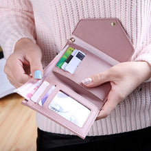 Load image into Gallery viewer, Fashion Short Women Wallets PU Leather Tassels Hasp Wallet Small Coin Purse W149