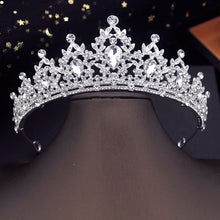 Load image into Gallery viewer, Princess Crown and Jewelry Sets Small Tiaras Headdress Prom Birthday Girls Wedding Dress Costume Jewelry Bridal Set Accessories