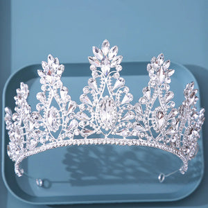 Diverse Silver Color Crystal Crowns Bridal Tiaras Fashion Queen Rhinestone Diadem CZ Headpiece Wedding Hair Jewelry Accessories