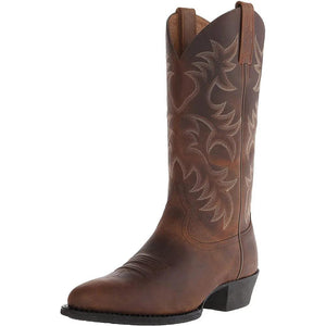 Men Women Mid-calf Boots Handmade Retro Western Cowboy Boots Leisure Casual Loafers - www.eufashionbags.com