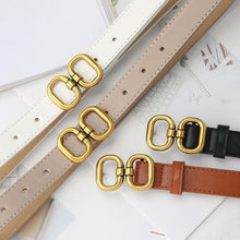Load image into Gallery viewer, Fashion Pu Leather Belt For Women Designer Metal Buckle Waist Strap - www.eufashionbags.com