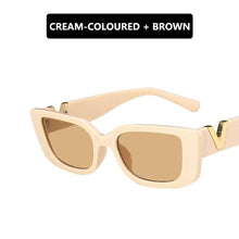 Load image into Gallery viewer, Retro Rectangle Sunglasses Women Vintage Small Frame Sun Glasses - www.eufashionbags.com