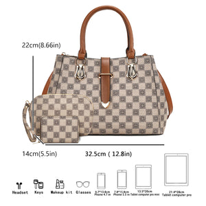 Handbags With Bow Handbags and Purses for Women Luxury 3-piece Ladies Shoulder Bag Crossbody Tote