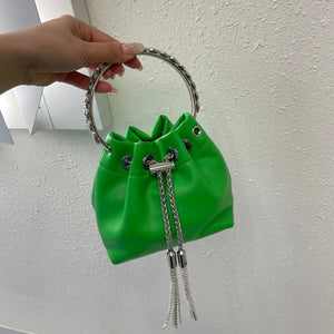 New Shoulder Bag Silver Irregular Shape Half Moon Bag Design Portable Crossbody Tote sac a main
