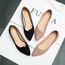 Cargar imagen en el visor de la galería, Pink Women Flat Heel Shoes Working Flats Slip on Loafer Plus size 31-46 q20