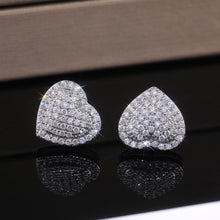 Charger l&#39;image dans la galerie, Fashion Dazzling Heart Stud Earrings for Women he130 - www.eufashionbags.com