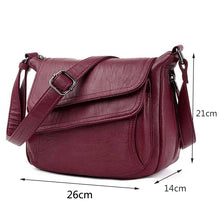 Cargar imagen en el visor de la galería, Luxury Designer Handbag High Quality Soft Leather Purses And Handbags Casual Shoulder Messenger Bags for Women