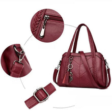 画像をギャラリービューアに読み込む, Women Casual Tote Bags Handbag Large Shoulder Crossbody Bag for Women Vintage PU Leather Travel Hobos Bag