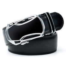 画像をギャラリービューアに読み込む, Automatic Buckle Genuine Leather Belt Men&#39;s Black Cow Leather Belts for Men