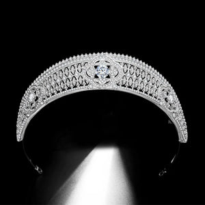 Luxury Cubic Zirconia Crown Crystal Bridal Tiaras Queen Princess Rhinestone Pageant Diadem CZ Headbands