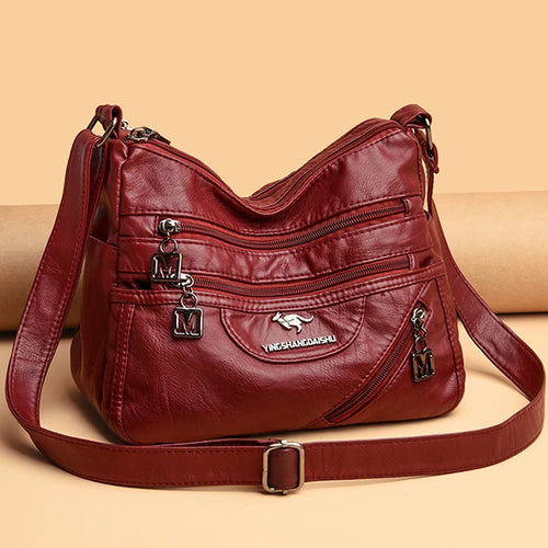 Fashion Shoulder Crossbody Bags for Women High Quality Soft Pu Leather Messenger Bag for Girls 2024 Female Purse And Handbags