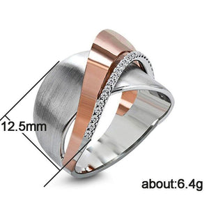 Fashion Personality Ring Zircon Metal Women Ring hr65 - www.eufashionbags.com