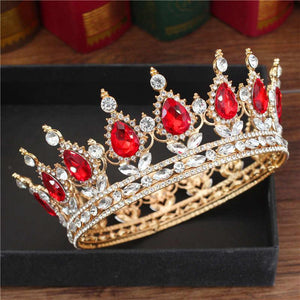 Vintage Crystal Tiaras and Crowns Queen King Headpiece Wedding Hair Jewelry dc08 - www.eufashionbags.com
