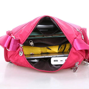 Casual Women Shoulder Messenger Bag Oxford Waterproof Zipper Handbags w06