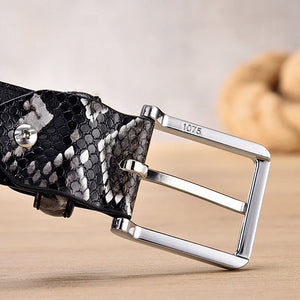 Fashion Belts For Men Snake Pattern Desinger Casual Accessories Cowboy Leather Western Belt