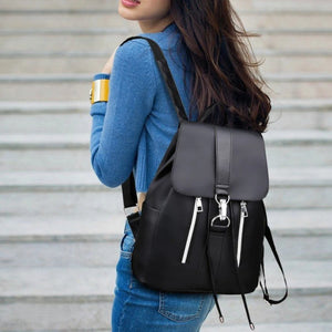 Casual Nylon Backpack for Women Large Capacity Rucksack Fashion Tassel School Bag Waterproof Travel Bag Casual High Quality Pack