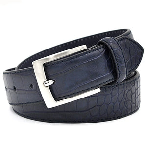 Fashion Waist Belts Faux Crocodile Pattern With Split Leather Men Designer Belt