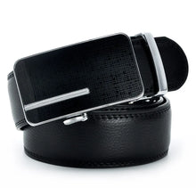 画像をギャラリービューアに読み込む, Automatic Buckle Genuine Leather Belt Men&#39;s Black Cow Leather Belts for Men