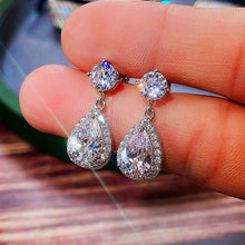 Load image into Gallery viewer, Luxury Water Drop CZ Dangle Earrings Women Trendy Jewelry he211 - www.eufashionbags.com