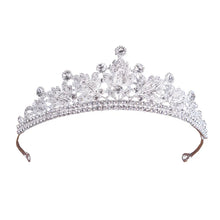 Load image into Gallery viewer, Luxury Bridal Tiaras Crown Leaf Wedding Jewelry Sets a37