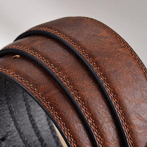 Casual Men's Brown Trouser Waist Belt Fashionable Vintage Strap For Men