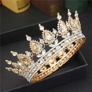 Luxury Rhinestone Tiaras and Crowns Bridal Crystal Diadem Hair Jewelry dc27 - www.eufashionbags.com