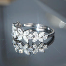 Load image into Gallery viewer, Fashion Flower Wedding Rings CZ Accessories for Women hr125 - www.eufashionbags.com