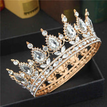 Charger l&#39;image dans la galerie, Luxury Rhinestone Tiaras and Crowns Bridal Crystal Diadem Hair Jewelry dc27 - www.eufashionbags.com