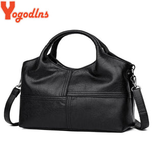 PU Leather Bag for Women Stripe Style Female Shoulder Crossbody Bags High Quality Retro big casual Purse
