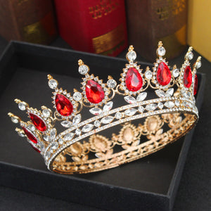 Luxury Rhinestone Tiaras and Crowns Bridal Crystal Diadem Hair Jewelry dc27 - www.eufashionbags.com
