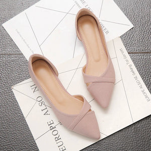 New Summer Woman Casual Flat Shoes Comfortable Soft-soled Shoes Pointed Toe Shallow Flat Shoes s06