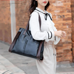 Winter Handbag Women Large Handle bag PU Leather Shoulder Bag New Trendy Crossbody Bag Business Hand Bag sac