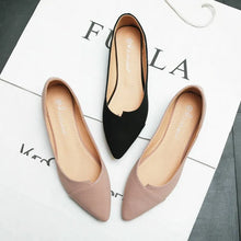 Laden Sie das Bild in den Galerie-Viewer, Pink Women Flat Heel Shoes Working Flats Slip on Loafer Plus size 31-46 q20