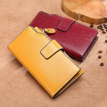 Load image into Gallery viewer, Genuine Leather Women Wallets Luxury Card Holder Clutch Casual Long Purse y33 - www.eufashionbags.com