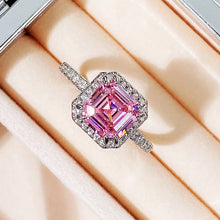 Load image into Gallery viewer, Fashion Pink CZ Rings for Women Finger Accessories Low-key Proposal Engagement Rings