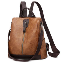 Charger l&#39;image dans la galerie, backpack casual Multifunction Women Leather Backpack Shoulder Bag Sac A Dos Travel Back Pack mochila feminina