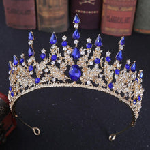 Charger l&#39;image dans la galerie, Purple Crystal Tiaras Crowns Noiva Headpieces Wedding Party Hair Jewelry bc34 - www.eufashionbags.com
